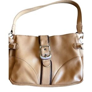 Tan Vintage Leather Shoulder Bag